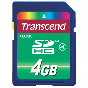 Карта памяти Transcend SD 4GB Class 4