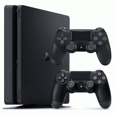   Sony PlayStation 4 Slim (1Tb) + 2 
