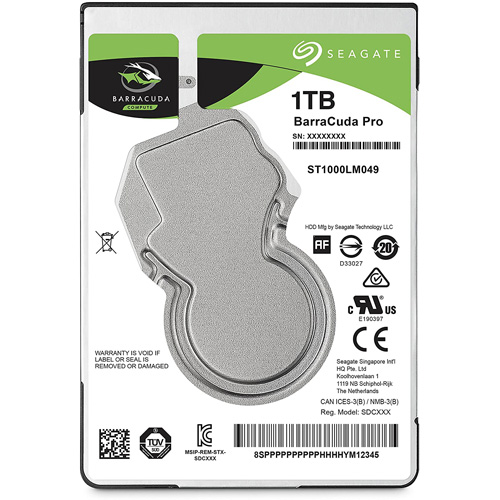     1TB Seagate BarraCuda Pro (ST1000LM049)