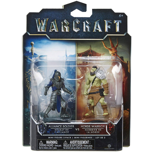  Warcraft Mini Horde Warrior and Alliance Soldier