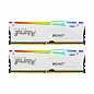    Kingston FURY Beast White RGB XMP KF552C40BWAK2-32 DDR5 32GB (Kit 2x16GB) 56