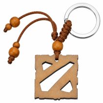 Dota 2 Logo (Брелок из дерева)