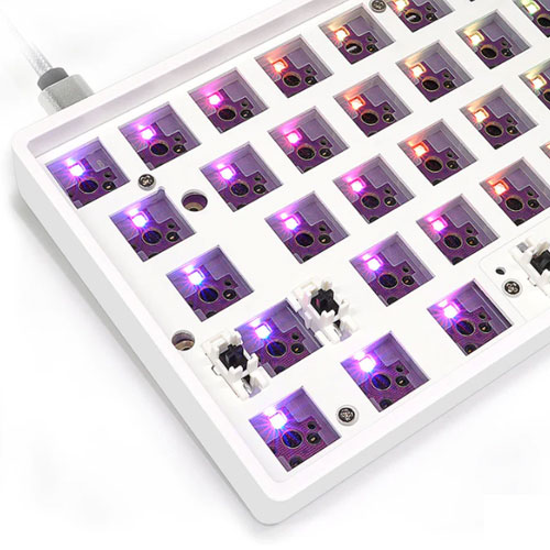 База для клавиатуры Skyloong GK61 (White frame, White base) — изображение 2