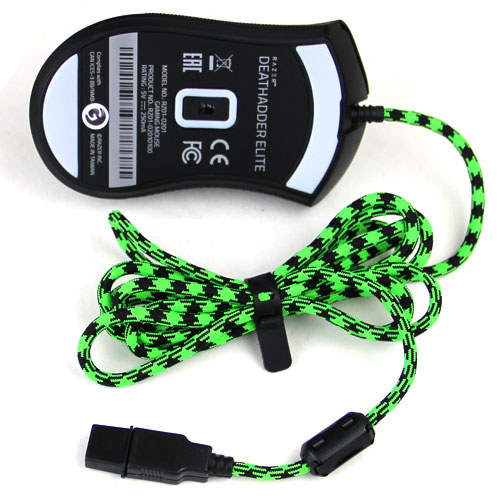 Игровая мышь Razer DeathAdder Elite + Paracord Cable Snake — изображение 3