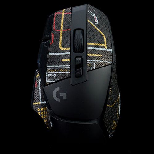 Нескользящие наклейки для мыши Logitech G502X (Black CS GO) — изображение 2